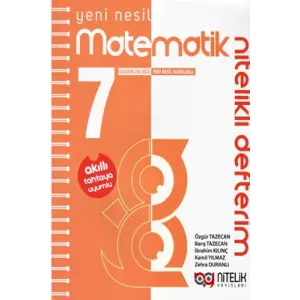 Nitelik Yayınları 7. Sınıf Matematik Nitelikli Defterim