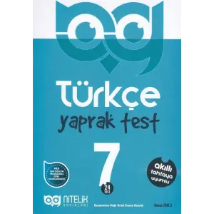 Nitelik Yayınları 7. Sınıf Türkçe 24 Yaprak Test
