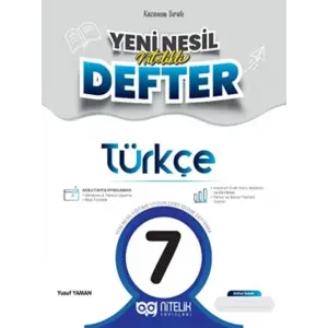 Nitelik Yayınları 7. Sınıf Türkçe Yeni Nesil Defter