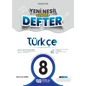Nitelik Yayınları 8. Sınıf Türkçe Yeni Nesil Defter
