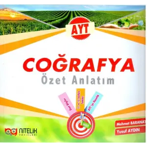 Nitelik Yayınları AYT Coğrafya Özet Anlatım