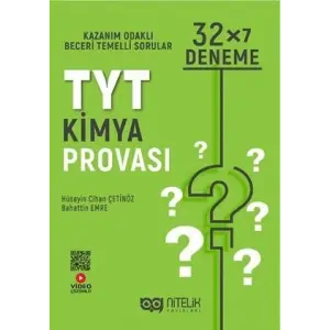 Nitelik Yayınları TYT Kimya 32 x 7 Prova Deneme