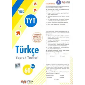 Nitelik Yayınları TYT Türkçe Yaprak Test