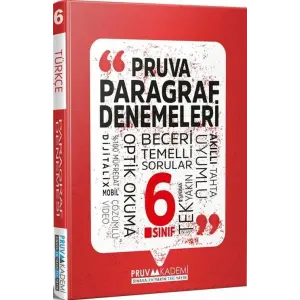 Pruva Akademi 6. Sınıf Paragraf Denemeleri Video Çözümlü