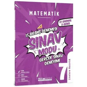 Pruva Akademi 7. Sınıf Matematik Sınav Modu 15 Deneme