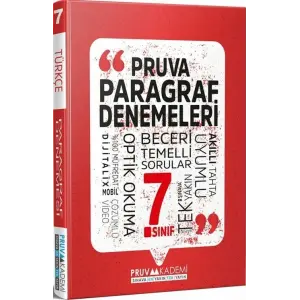 Pruva Akademi 7. Sınıf Paragraf Denemeleri Video Çözümlü