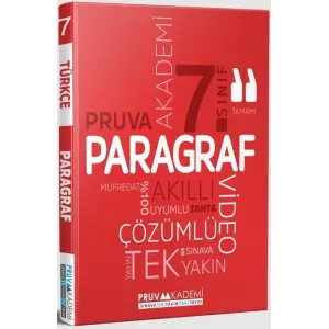Pruva Akademi 7. Sınıf Paragraf Soru Bankası