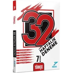 Pruva Akademi 7. Sınıf Türkçe 32 Haftalık Deneme