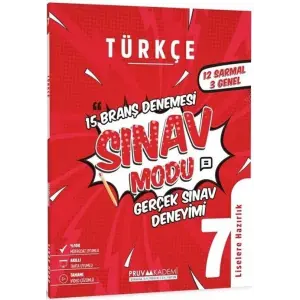 Pruva Akademi 7. Sınıf Türkçe Sınav Modu 15 Deneme