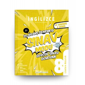 Pruva Akademi 8. Sınıf İngilizce Sınav Modu 20 Deneme