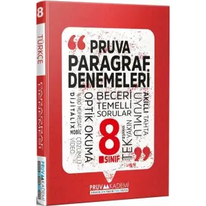 Pruva Akademi 8. Sınıf Paragraf Denemeleri Video Çözümlü