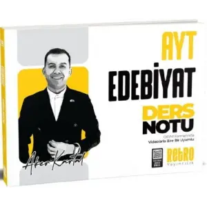 Retro Yayıncılık Aker Kartal AYT Edebiyat Ders Notu