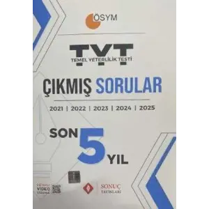 Sonuç Yayınları TYT Çıkmış Sorular Son Beş Yıl
