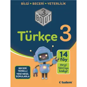 Tudem Yayınları 3. Sınıf Türkçe 3 Boyut