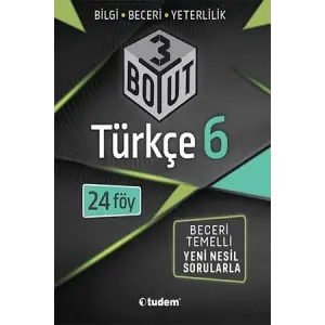 Tudem Yayınları 6. Sınıf 3 Boyut Türkçe
