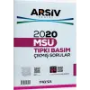 Marka Yayınları 2020 MSÜ Tıpkı Basım Çıkmış Sorular