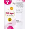 Palme Yayınları 7. Sınıf Türkçe 40 Yaprak Test