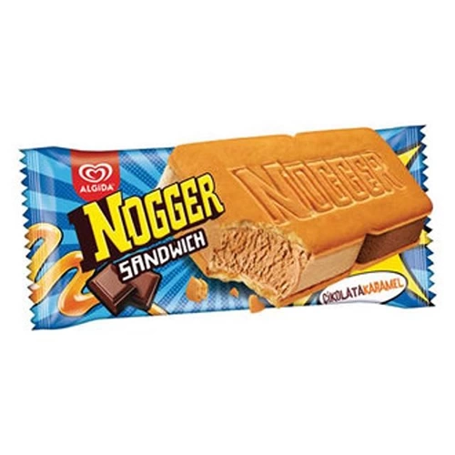 Algida Nogger Çikolata Karamel Sandwıch 145  Ml