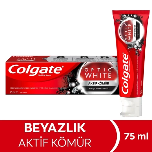 Colgate Optic White Aktif Kömür 75 Ml