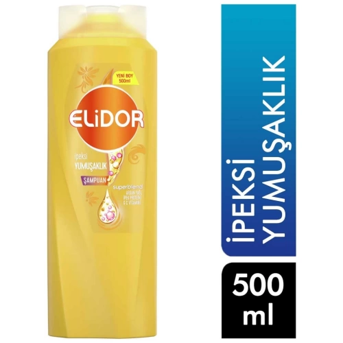 Elidor 500 Ml İpeksi Yumuşaklık Şampuan