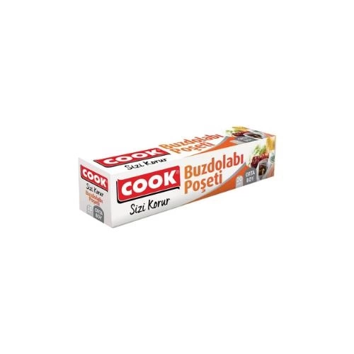 Cook Buzdolabı Poş. Orta Boy 24x38 Cm 20 Adt