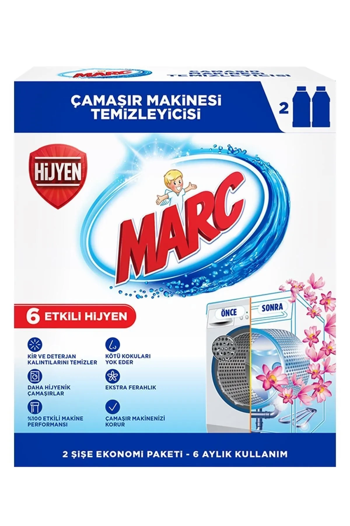 Marc Çamaşır Makinesi Temizleyici & Koruyucu Kireç Önleyici 3 Aylık Kullanım 250 Ml (CihanS.)