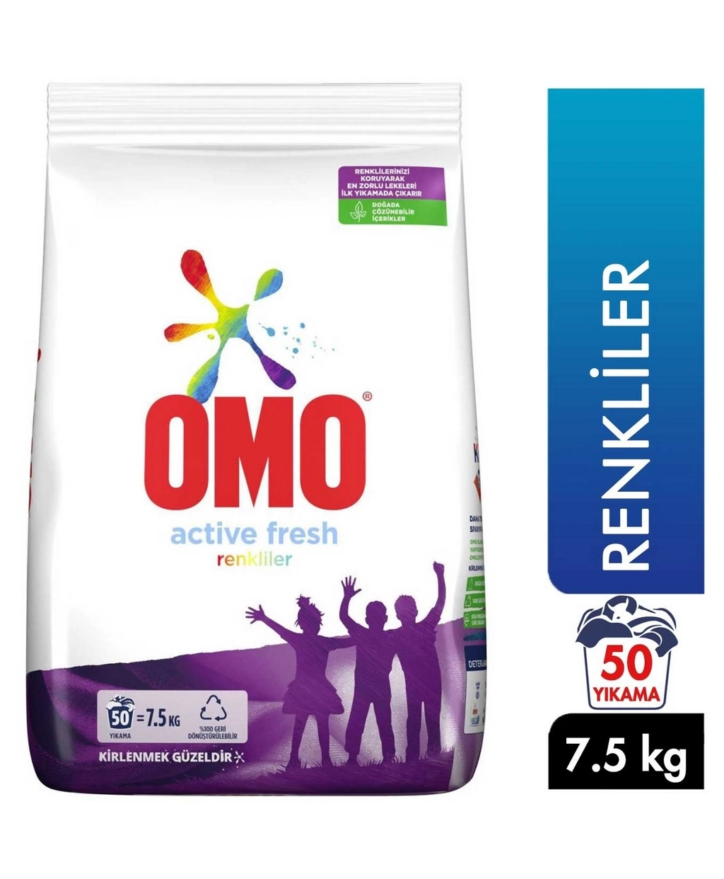 Omo Active Fresh Renkliler 7,5  Kg