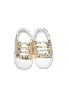 CocuklaAnne 0/12 Ay Varak Baskılı Bebek Converse Gold