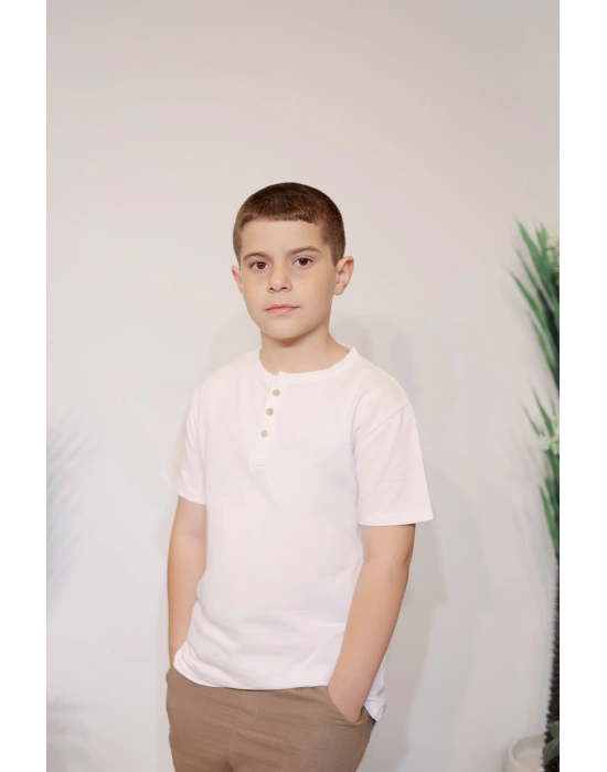 Erkek Çocuk Tişört Beyaz C132
