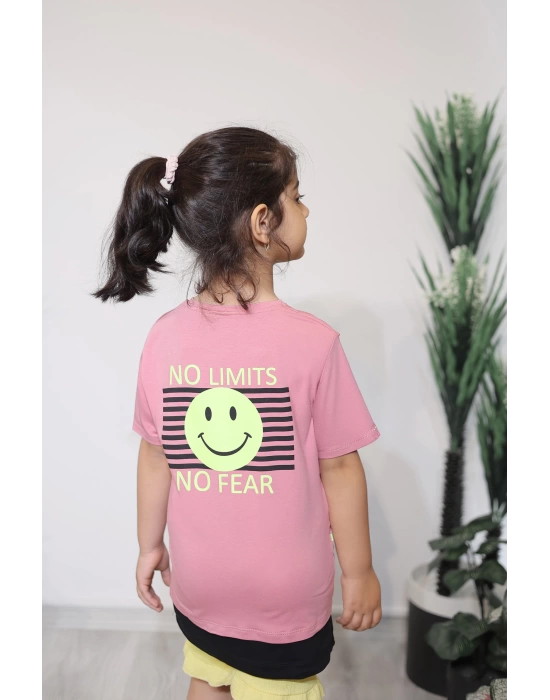 Kız Çocuk Tişört Pembe C126