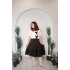 Etekli Fiyonklu Takım Siyah C124