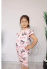 Kız Çocuk Kuromi Desenli Takım C133