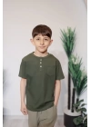 Erkek Çocuk Tişört Haki C137
