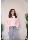 Kız Çocuk 2 li Çizgili Gömlek C115