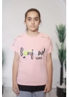 Kız Çocuk Tişört Açık Pembe C121