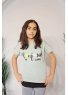 Kız Çocuk Tişört Yeşil C121