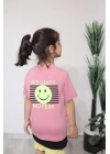 Kız Çocuk Tişört Pembe C126