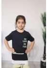 Kız Çocuk Tişört Siyah C126