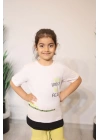 Kız Çocuk Tişört Beyaz C126