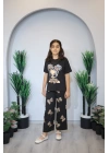 Kız Çocuk Pijama Takım Siyah C139