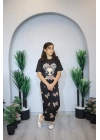 Kız Çocuk Pijama Takım Siyah C139