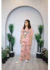 Kız Çocuk Pijama Takım Pembe C139