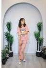 Kız Çocuk Pijama Takım Pembe C139