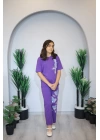 Kız Çocuk Pijama Takım Lila C139