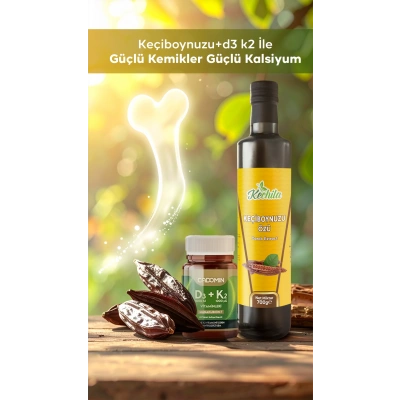 Keçiboynuzu Özü + D3-K2 İkili Set