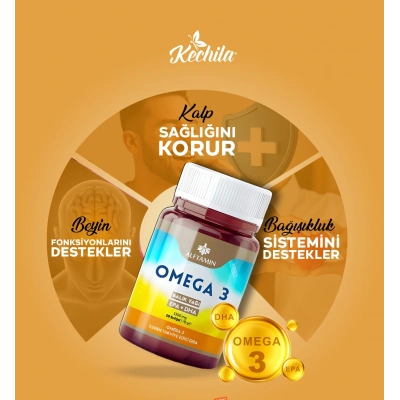 Omega 3 – Balık Yağı (EPA + DHA) 1120 mg / 60 Kapsül