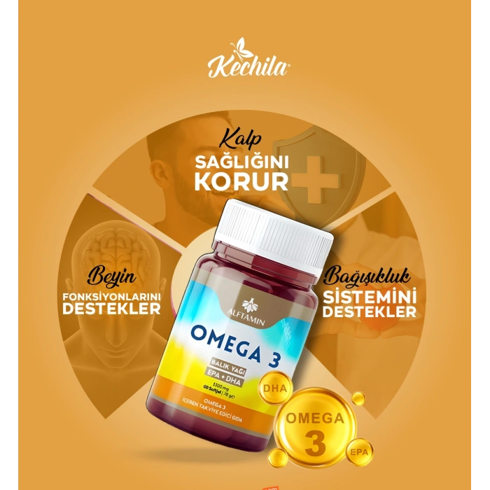 Omega 3 – Balık Yağı (EPA + DHA) 1120 mg / 60 Kapsül