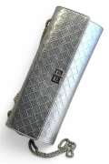 Baklava Patterned Bonetta Silver Womens Bag - Silver Grace