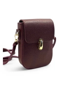 Elegant Womens Burgundy Crossbody Mini Bag - Burgundy Glow