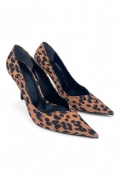 Kadın Leopar Desenli Stiletto - Savanna Chic